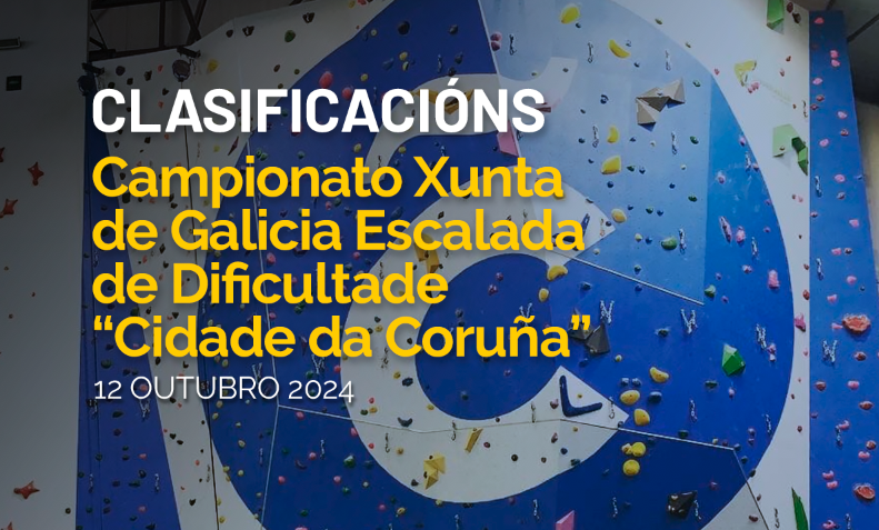 Resumo do Campionato  Xunta de Galicia de Escalada de Dificultade “Cidade da Coruña” | Clasificación e fotos