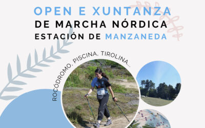 Open e Xuntanza de Marcha Nórdica na Estación de Manzaneda o 26 de Outubro de 2024