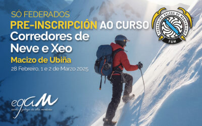 Pre-Inscripción Curso Corredores de Neve e Xeo | Macizo de Ubiña – León | 28 de Febreiro, 1 e 2 de Marzo 2025