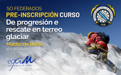 Pre-Inscripción Curso de progresión e rescate en terreo glaciar | Macizo de Ubiña – León | 15, 16 de Febreiro 2025